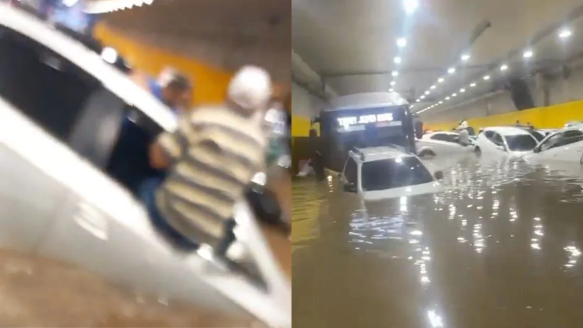 Chuva provoca alagamentos em SP e deixa túnel do Anhangabaú inundado