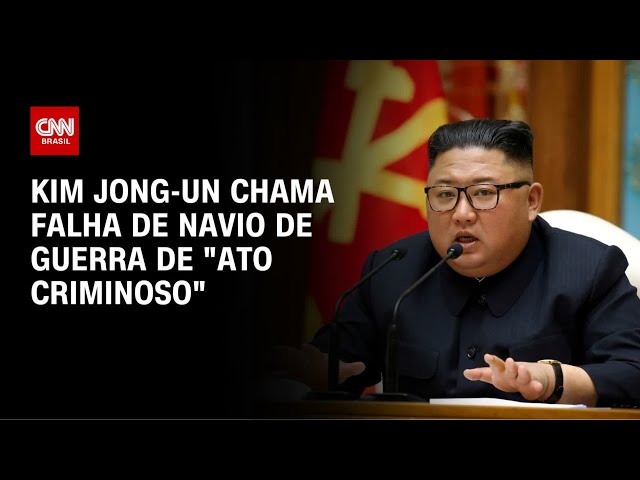 Coreia do Norte promete construir novo navio de guerra até 2026, diz mídia