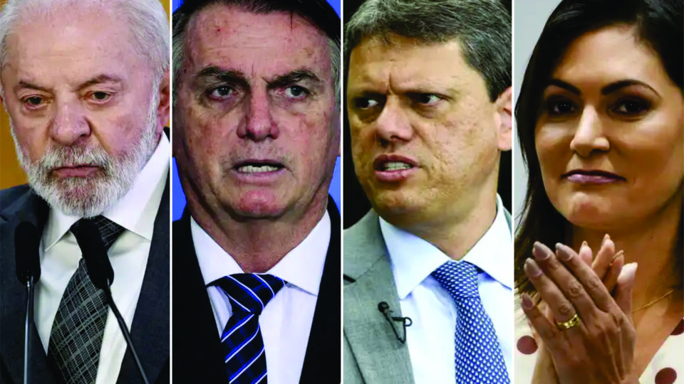 Tarcísio, Bolsonaro e Michelle são os nomes mais competitivos contra Lula em 2026, diz pesquisa