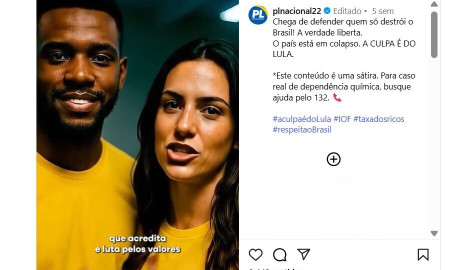 Justiça manda PL remover vídeo que associa petistas a usuários de droga