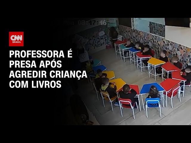 Professora filmada agredindo aluno é indiciada por maus-tratos a 4 crianças
