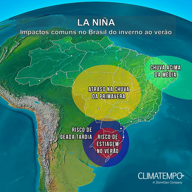 La Niña influencia no tempo e novembro deve ter muita chuva no Brasil