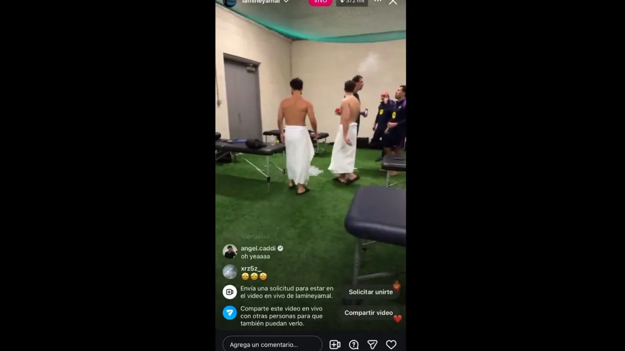 “Isso não pode ser gravado”: Szczesny é flagrado fumando por Lamine Yamal