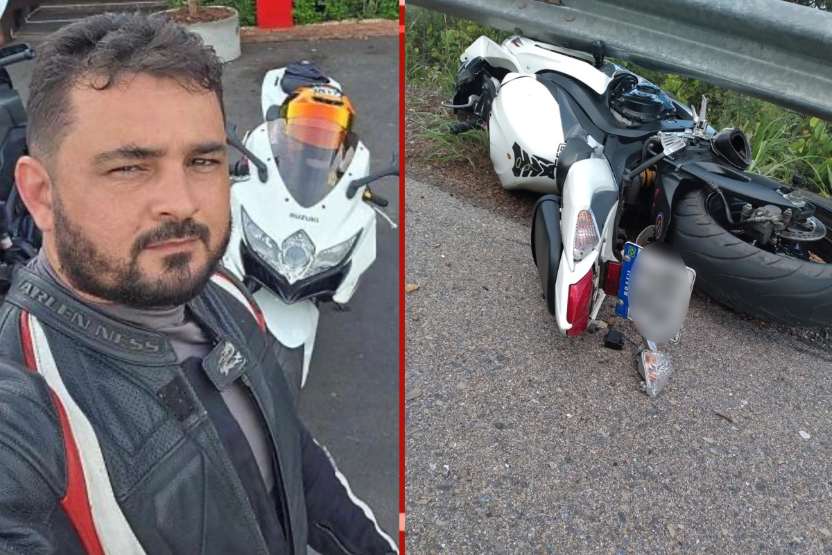 Motociclista morre após perder controle da direção numa curva em MT