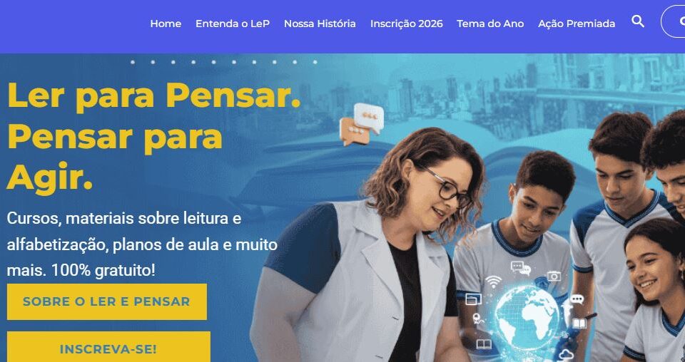 Venha para o Ler e Pensar 2026!