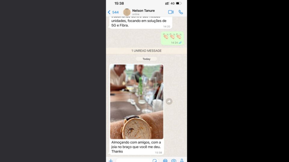 Relógio presenteado por Vorcaro a Tanure pode chegar a custar R$ 1 milhão