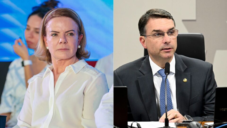 Juíza nega pedido de Gleisi para remover vídeo de Flávio em resposta a ministra
