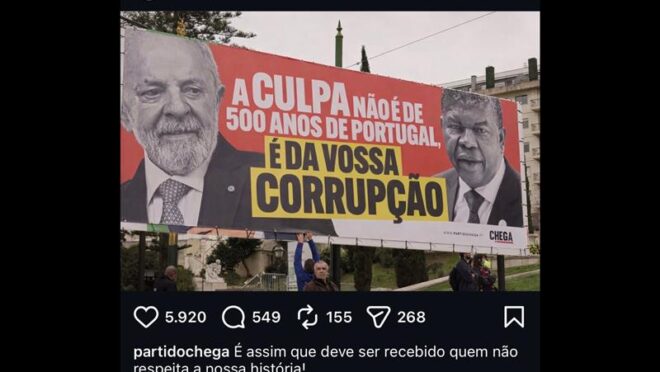 Lula é alvo de protesto da direita portuguesa no dia da posse de novo presidente socialista