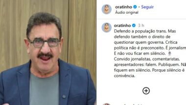 “Crítica política não é preconceito”, afirma Ratinho sobre denúncia de Erika Hilton