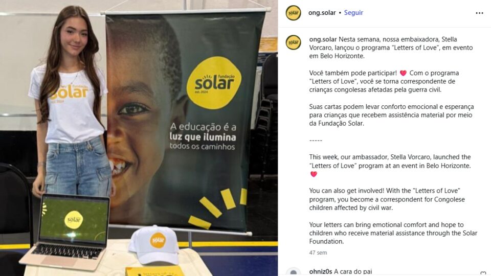 Filha de Vorcaro representa ong na África gerida por operador de propinas do banqueiro