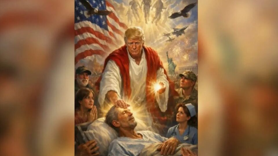 Trump como Cristo: a imagem de IA que irritou a direita
