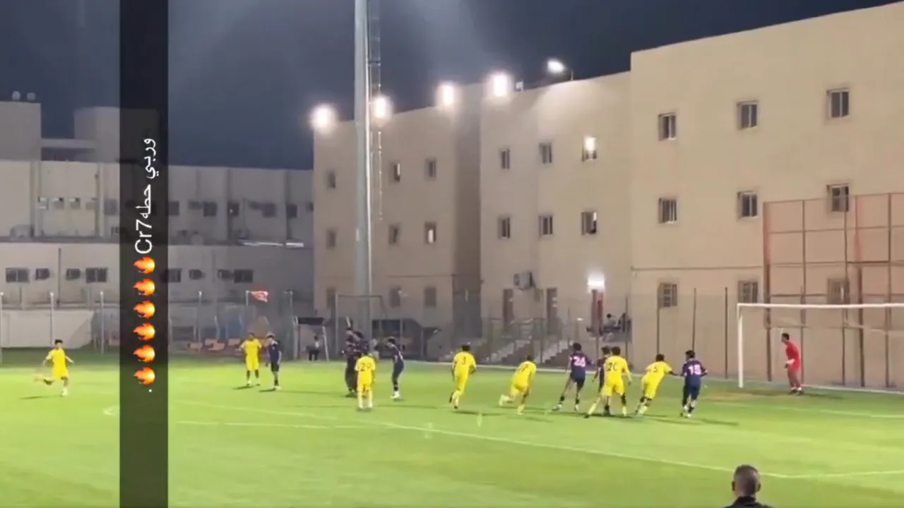Filho de Cristiano Ronaldo faz hat-trick e golaço viraliza; veja
