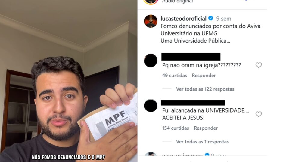 Movimento evangélico universitário é denunciado ao MPF por culto na UFMG