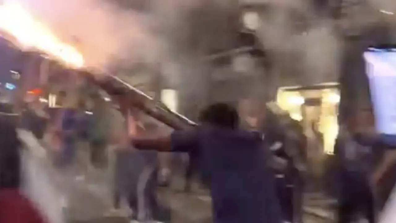 Fogo, destruição e muito mais. Cenário de terror na comemoração do PSG