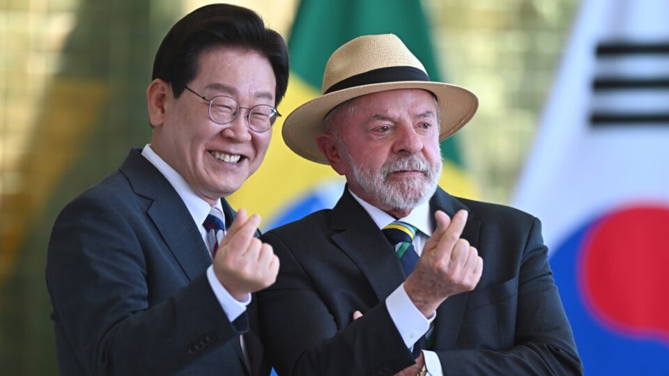 Lula critica “setores extremistas” em visita de presidente sul-coreano ao Brasil